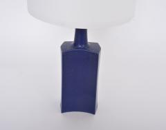  Knabstrup Blue Danish Midcentury Modern Ceramic Table lamp by Atelier Knabstrup - 3076932