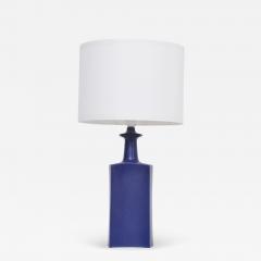  Knabstrup Blue Danish Midcentury Modern Ceramic Table lamp by Atelier Knabstrup - 3078304