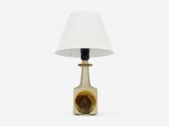  Knabstrup Knabstrup Attribution Beige Stoneware Table Lamp Denmark 1960s - 4385915