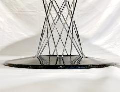  Knoll 1960s Vintage Isamu Noguchi Black Laminated Round Dining Entry Table for Knoll - 3233706