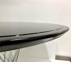  Knoll 1960s Vintage Isamu Noguchi Black Laminated Round Dining Entry Table for Knoll - 3233708