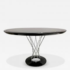  Knoll 1960s Vintage Isamu Noguchi Black Laminated Round Dining Entry Table for Knoll - 3241180