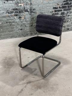  Knoll 6 Marcel Breuer Black Leather Cesca Side Dining Chairs for Knoll 1980 - 3674331