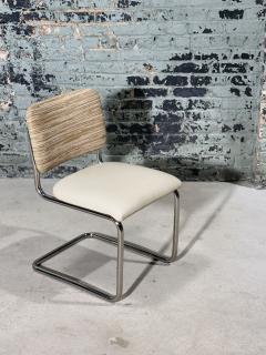 Knoll 8 Marcel Breuer Cesca Woven Leather Side Dining Chairs Knoll 1980 - 3637602