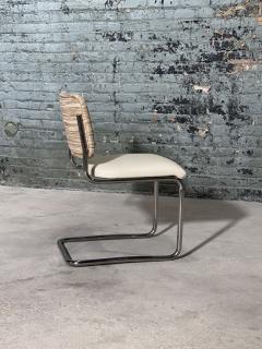 Knoll 8 Marcel Breuer Cesca Woven Leather Side Dining Chairs Knoll 1980 - 3637611