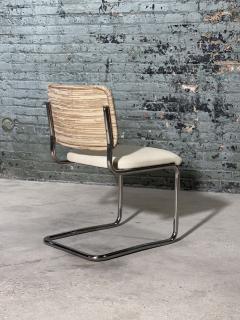  Knoll 8 Marcel Breuer Cesca Woven Leather Side Dining Chairs Knoll 1980 - 3637612