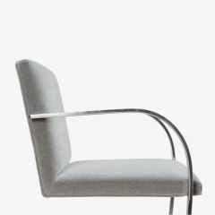  Knoll Brno Flat Bar Chairs in Mohair by Ludwig Mies van der Rohe for Knoll Set of 8 - 1775568