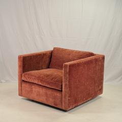  Knoll Classic Velvet Upholstered Club Chair by Charles Pfister for Knoll - 4280804