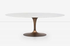  Knoll Custom Bronze Eero Saarinen Tulip Table for Knoll with Itailian Carrara Marble T - 2798178