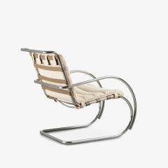  Knoll Custom Knoll MR Lounge Chairs in Ivory Wool by Mies van der Rohe for Knoll Pair - 4220080