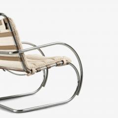 Knoll Custom Knoll MR Lounge Chairs in Ivory Wool by Mies van der Rohe for Knoll Pair - 4220081