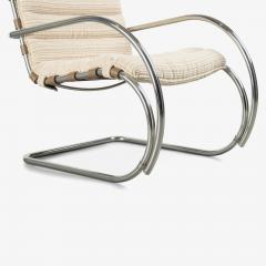  Knoll Custom Knoll MR Lounge Chairs in Ivory Wool by Mies van der Rohe for Knoll Pair - 4220084