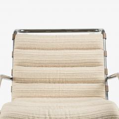  Knoll Custom Knoll MR Lounge Chairs in Ivory Wool by Mies van der Rohe for Knoll Pair - 4220086