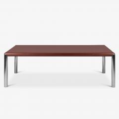  Knoll Custom Knoll Monumental Dining Table in Mahogany Chrome - 4243860