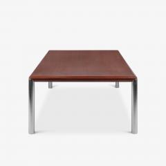  Knoll Custom Knoll Monumental Dining Table in Mahogany Chrome - 4243861