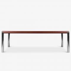  Knoll Custom Knoll Monumental Dining Table in Mahogany Chrome - 4243862