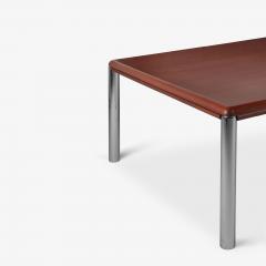 Knoll Custom Knoll Monumental Dining Table in Mahogany Chrome - 4243864