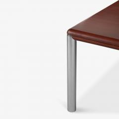  Knoll Custom Knoll Monumental Dining Table in Mahogany Chrome - 4243865