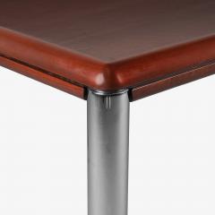  Knoll Custom Knoll Monumental Dining Table in Mahogany Chrome - 4243867