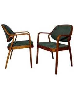  Knoll Don Pettit for Knoll Bent Oak Arm Chairs 1980 - 4218787