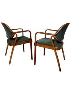  Knoll Don Pettit for Knoll Bent Oak Arm Chairs 1980 - 4218788