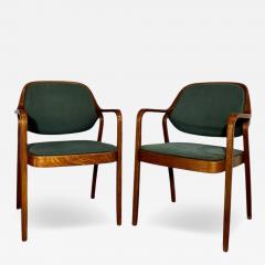  Knoll Don Pettit for Knoll Bent Oak Arm Chairs 1980 - 4219125