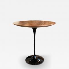  Knoll EERO SAARINEN SMALL ROUND TABLE WITH ROSEWOOD TOP BLACK BASE - 3551764