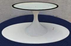  Knoll Early Eero Saarinen for Knoll Internatioanl Tulip Coffee Table Arabescato Marble - 3114178