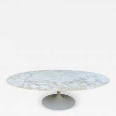  Knoll Early Eero Saarinen for Knoll Internatioanl Tulip Coffee Table Arabescato Marble - 3116959