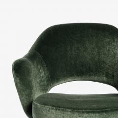  Knoll Early Knoll Saarinen Executive Arm Chairs in Rogers Goffigon Silk Mohair Pair - 4408398