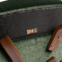  Knoll Early Knoll Saarinen Executive Arm Chairs in Rogers Goffigon Silk Mohair Pair - 4408399