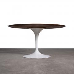  Knoll Eero Saarinen Round Knoll Tulip Dining Table in Book Matched Brazilian Rosewood - 4018986