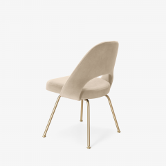  Knoll Eero Saarinen for Knoll Executive Armless Chairs in Velvet Brushed Brass - 2772460