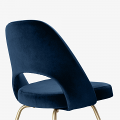  Knoll Eero Saarinen for Knoll Executive Armless Chairs in Velvet Brushed Brass 6 - 2772481