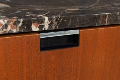  Knoll Florence Knoll Teak and Marble Credenza 1965c  - 4825787