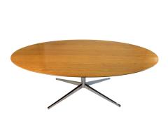  Knoll Florence Knoll Walnut Dining Table Desk with Chrome Star Base 78 x 48 inches - 3954418