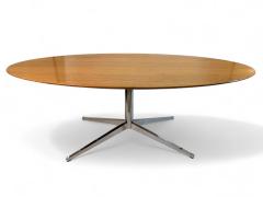  Knoll Florence Knoll Walnut Dining Table Desk with Chrome Star Base 78 x 48 inches - 3954420