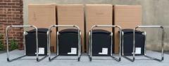  Knoll Four 4 NIB Cesca Bar Stools Marcel Breuer Knoll Chromed Steel Upholstery - 3181319