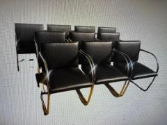  Knoll International 8 Knoll Brno Tubular Leather Chairs - 4438096