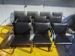  Knoll International 8 Knoll Brno Tubular Leather Chairs - 4438153