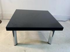  Knoll International BLACK GRANITE AND CHROME COFFEE TABLE BY KNOLL - 1940139