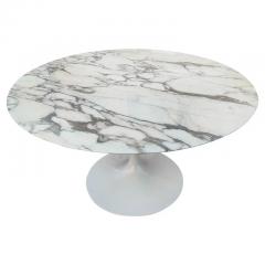  Knoll International Eero Saarinen Knoll Tulip Dining Table Arabescato Marble Glossy WGB - 2954781