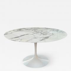  Knoll International Eero Saarinen Knoll Tulip Dining Table Arabescato Marble Glossy WGB - 2962852