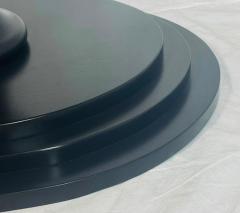  Knoll International Knoll International Round Pedestal Dining Table in Ebony Finish 2021 - 4714967