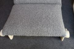  Knoll International Pair of Boucl Slipper Chairs by Bruce Hannah and Andrew Morrison for Knoll - 4307691