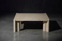  Knoll Jumbo Travertine Coffee Table by Gae Aulenti for Knoll Italy 1960s - 4147151
