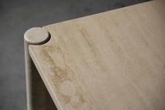  Knoll Jumbo Travertine Coffee Table by Gae Aulenti for Knoll Italy 1960s - 4147175