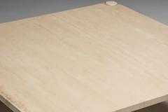  Knoll Jumbo Travertine Coffee Table by Gae Aulenti for Knoll Italy 1960s - 4147212