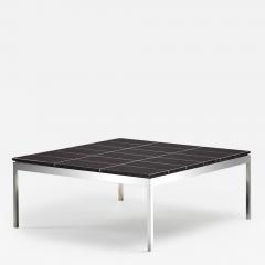  Knoll Knoll Black Granite and Stainless Steel Coffee Table 1970 - 2832890