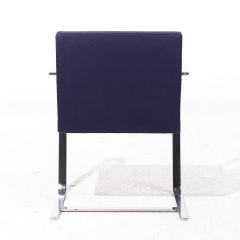  Knoll Knoll Brno Flat Bar Mid Century Chrome Dining Chairs Set of 8 - 4106844
